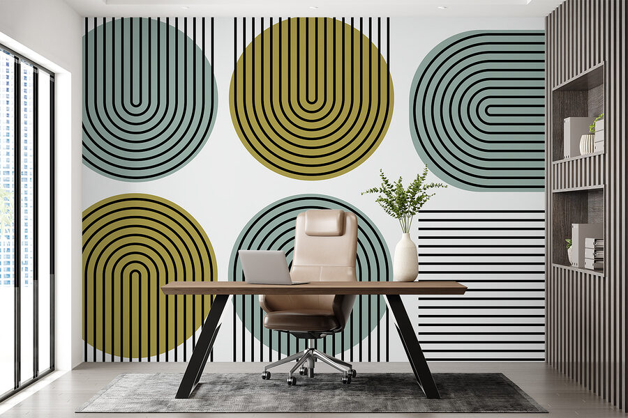Group of circles with different lines