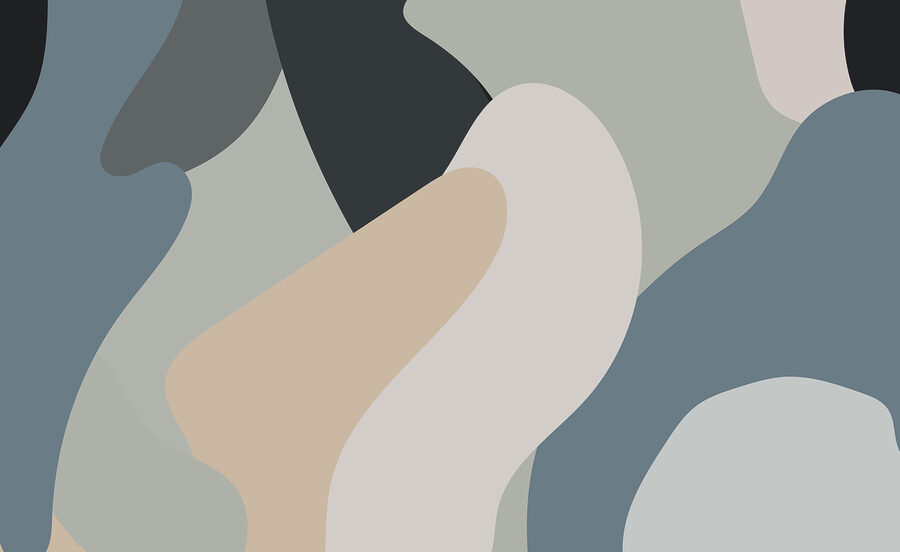 Colorful pattern with curved lines