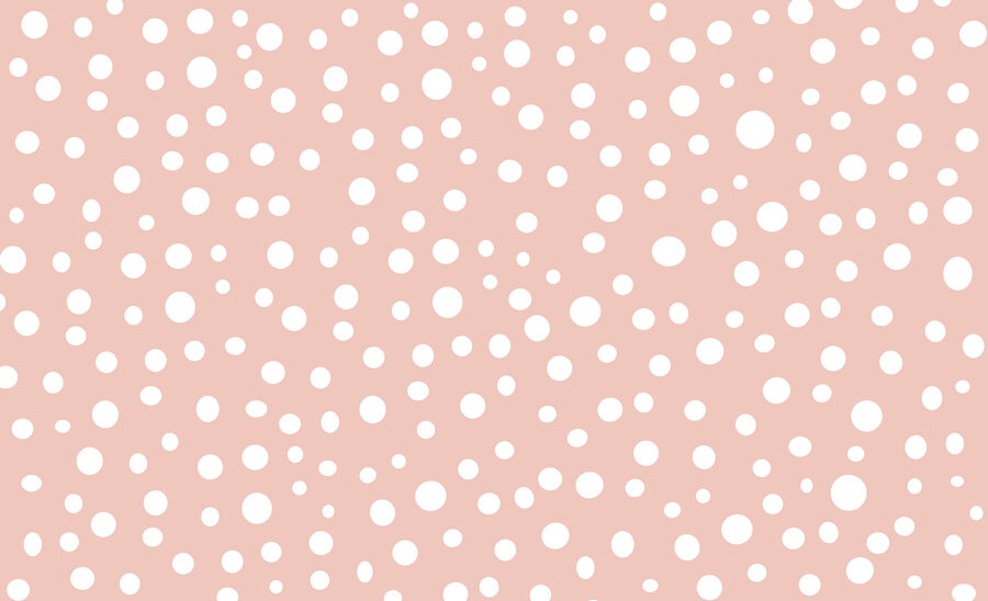 Pink and white polka dot pattern