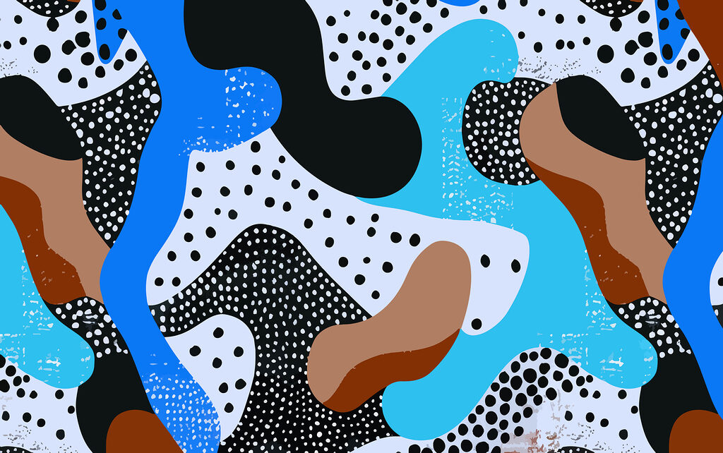 Colorful pattern with dots and spots Colorful pattern with dots and spots