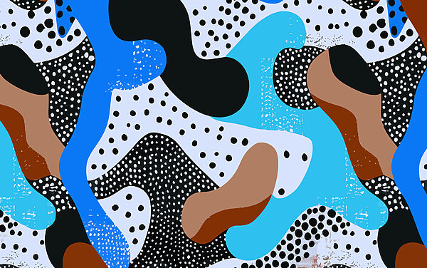 Colorful pattern with dots and spots Colorful pattern with dots and spots