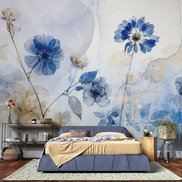 Blue and white flowers Blue and white flowers