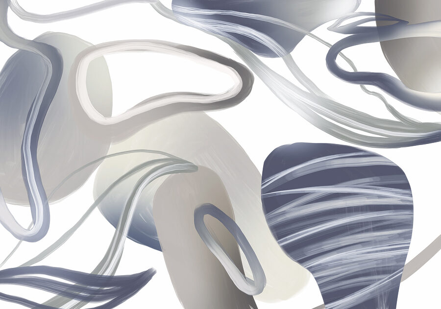 Close up of a painting