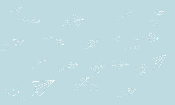 Group of paper planes Group of paper planes