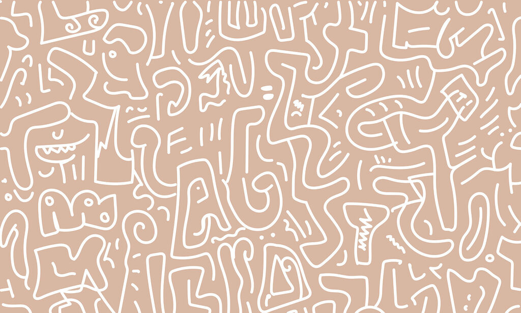 Pattern of lines and shapes Pattern of lines and shapes