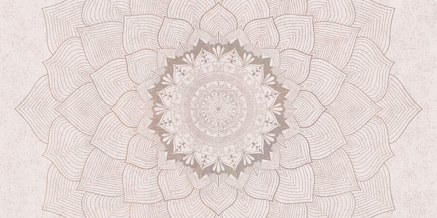 Circular pattern on a white surface