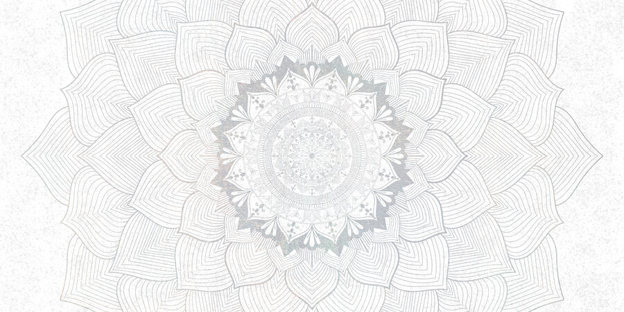 White and grey mandala