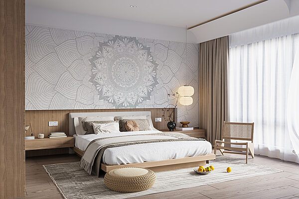White and grey mandala White and grey mandala