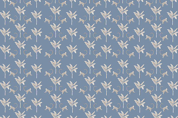 Pattern of monkeys and leaves Pattern of monkeys and leaves