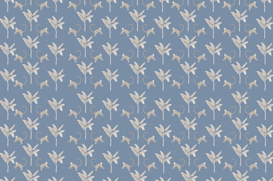 Wall murals Pattern of monkeys and leaves - Image 3