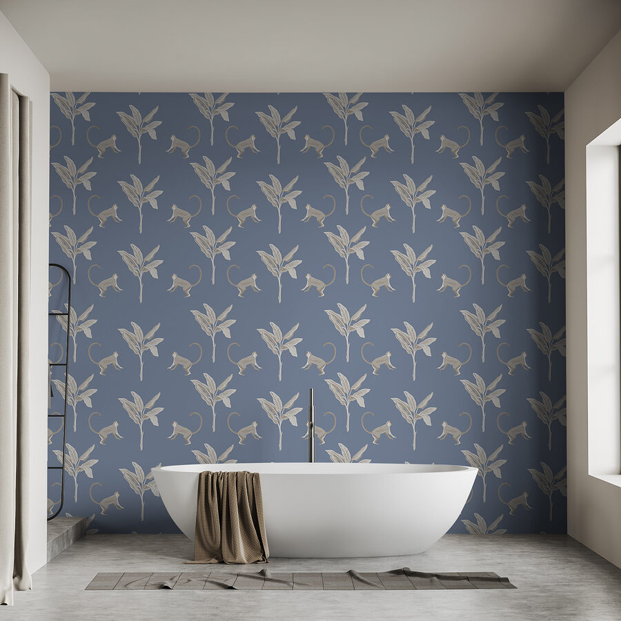 Wall murals Pattern of monkeys and leaves - Image 2