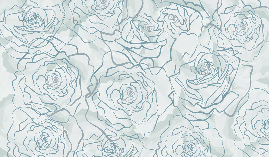 Pattern of roses on a white background Pattern of roses on a white background