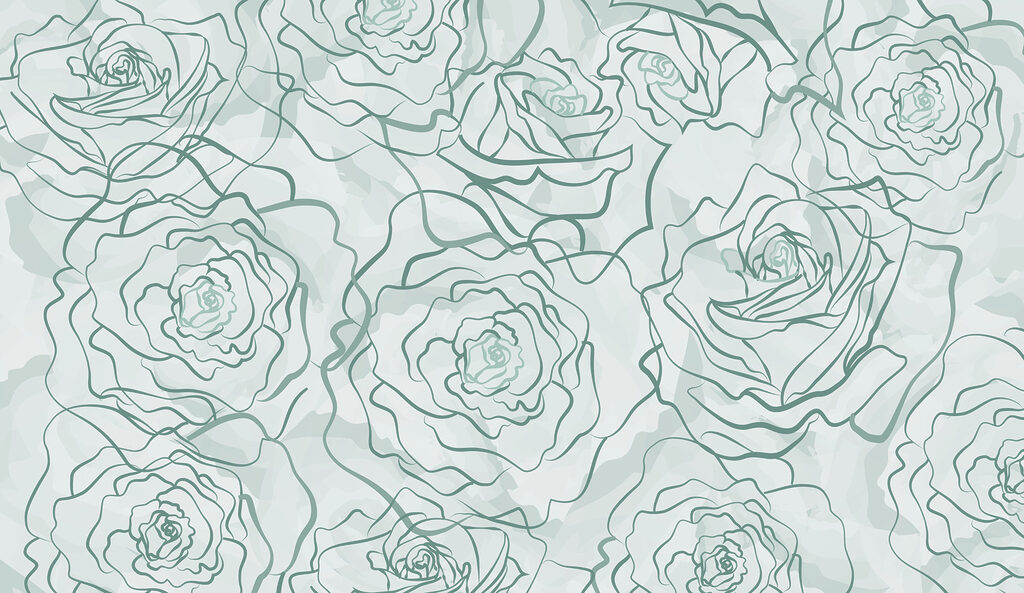 Pattern of roses on a white background Pattern of roses on a white background