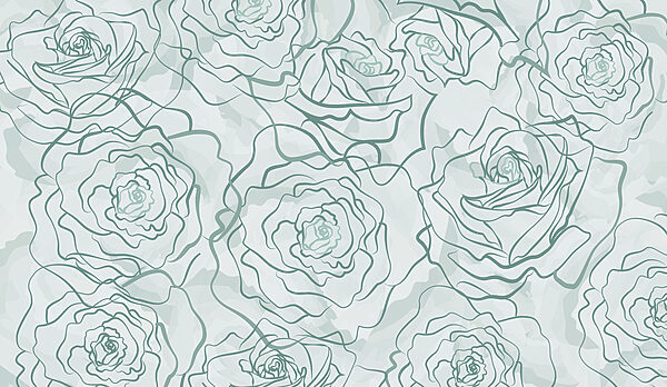Pattern of roses on a white background Pattern of roses on a white background