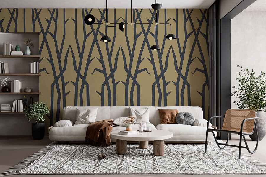 Pattern of thin branches Pattern of thin branches