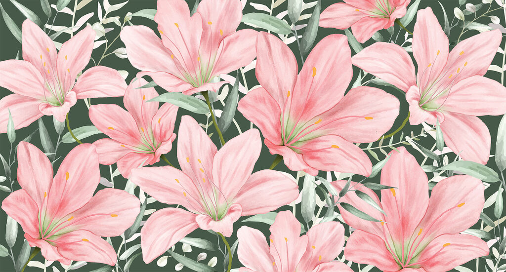 Pattern of pink flowers Pattern of pink flowers