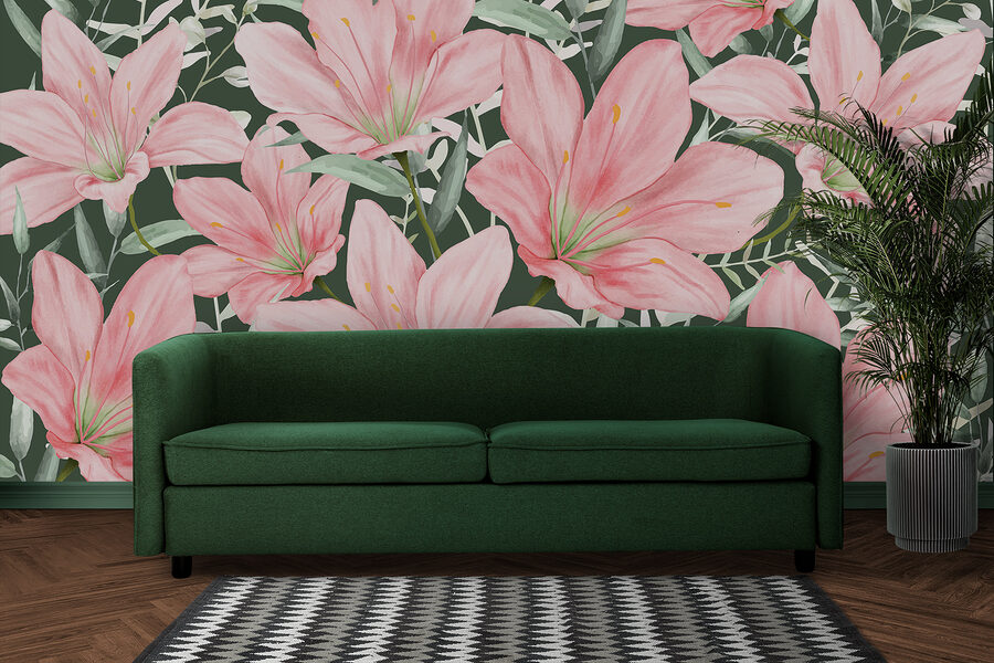 Pattern of pink flowers Pattern of pink flowers