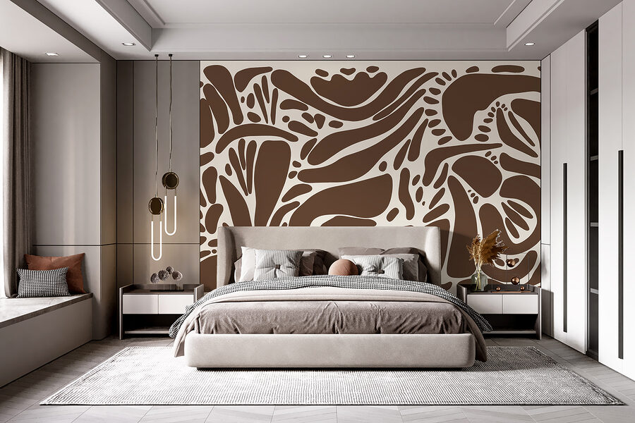 Brown and white pattern