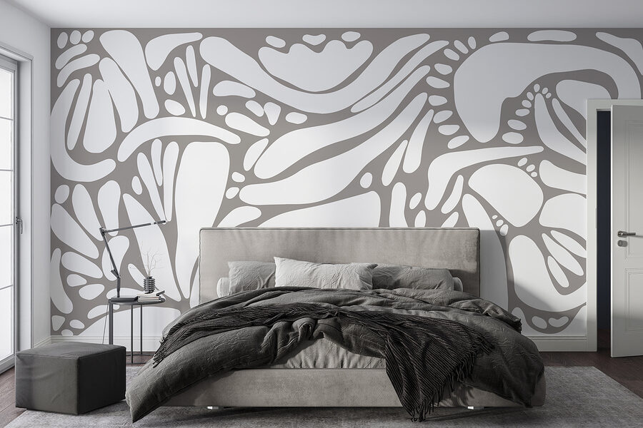 White and gray pattern