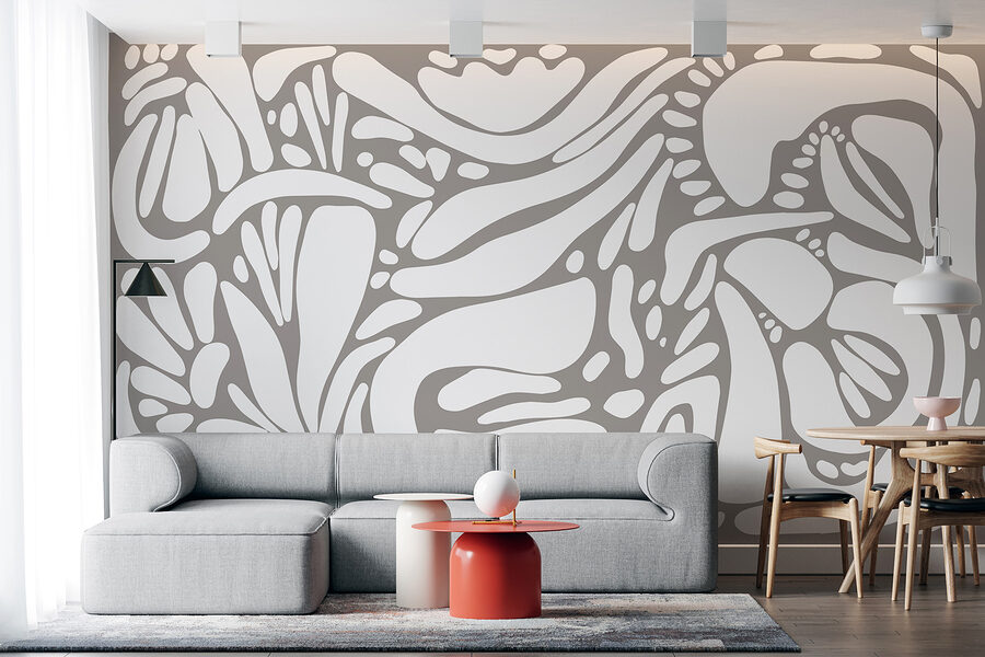 White and gray pattern