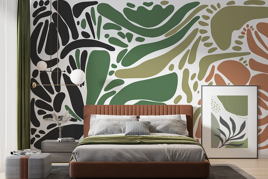 Wall murals Colorful pattern of different shapes - Image 2
