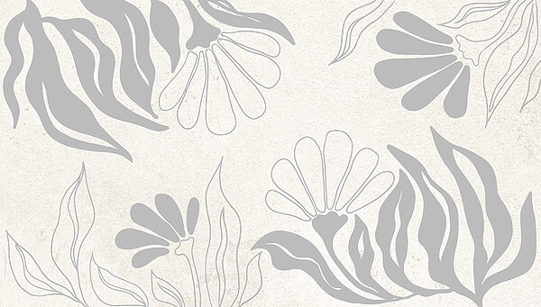 White and gray floral pattern White and gray floral pattern