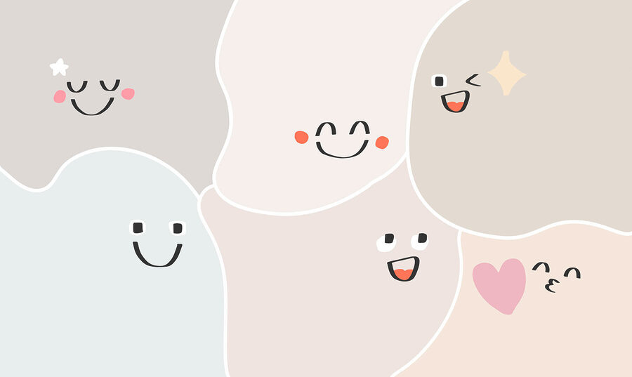 Group of cartoon faces