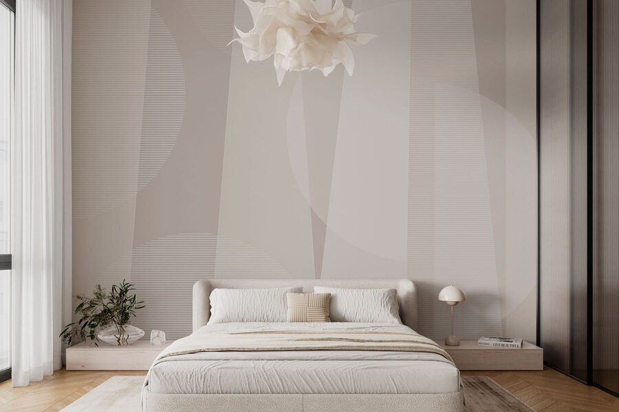 Grey and white background with circles and lines Grey and white background with circles and lines