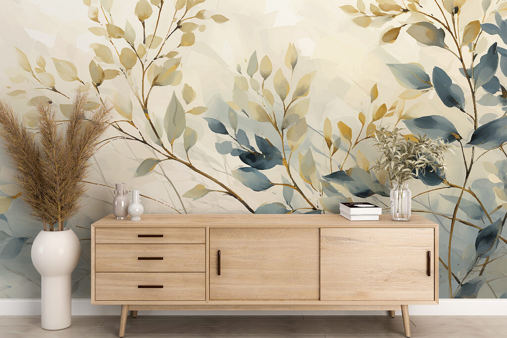 Painting of leaves and branches Painting of leaves and branches