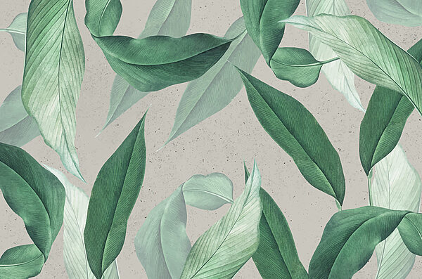 Pattern of green leaves Pattern of green leaves