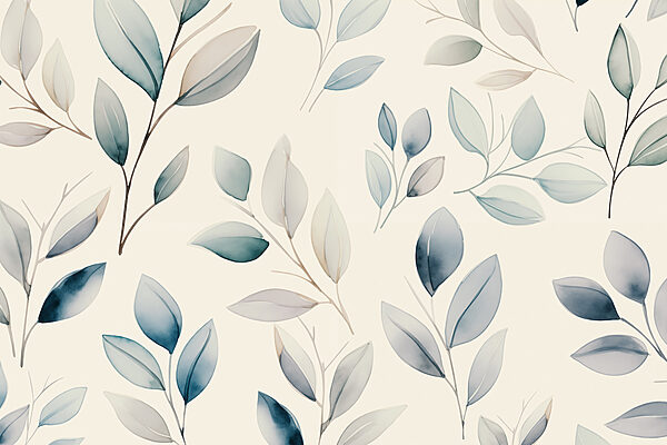Pattern of leaves on a white background Pattern of leaves on a white background