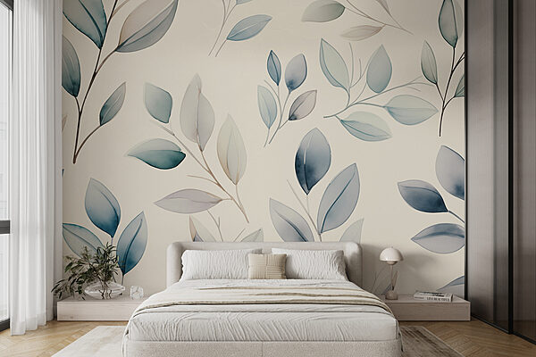 Pattern of leaves on a white background Pattern of leaves on a white background