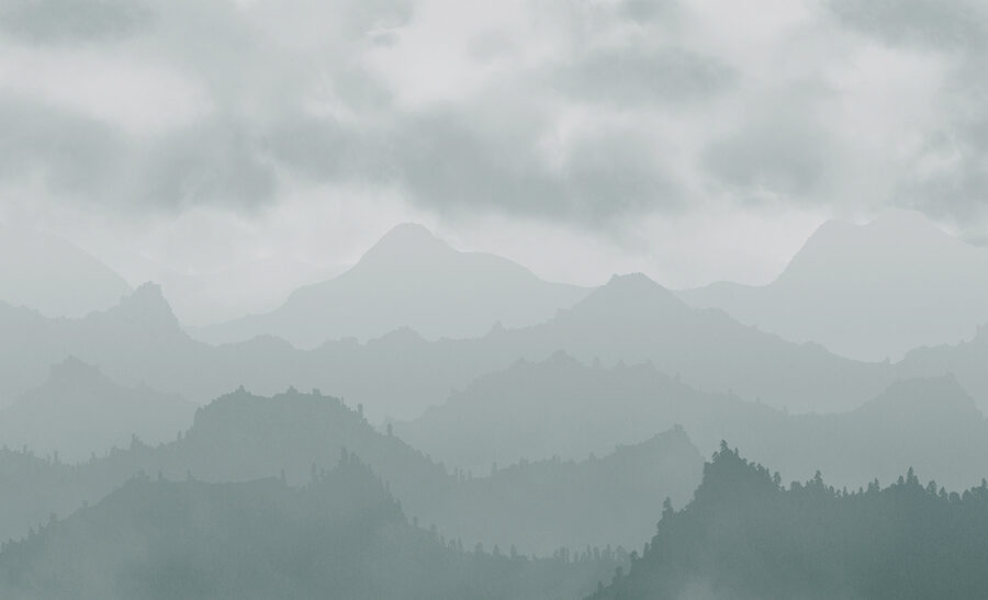 Foggy mountain range Foggy mountain range