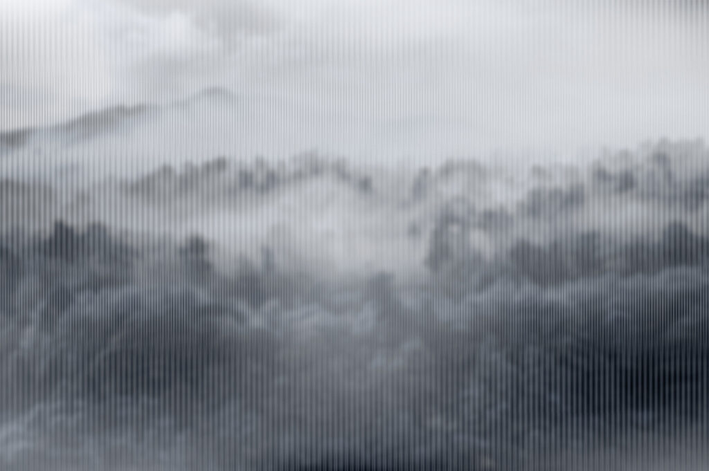 Foggy landscape with trees Foggy landscape with trees
