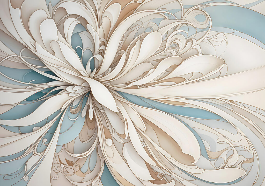 White and blue swirls White and blue swirls