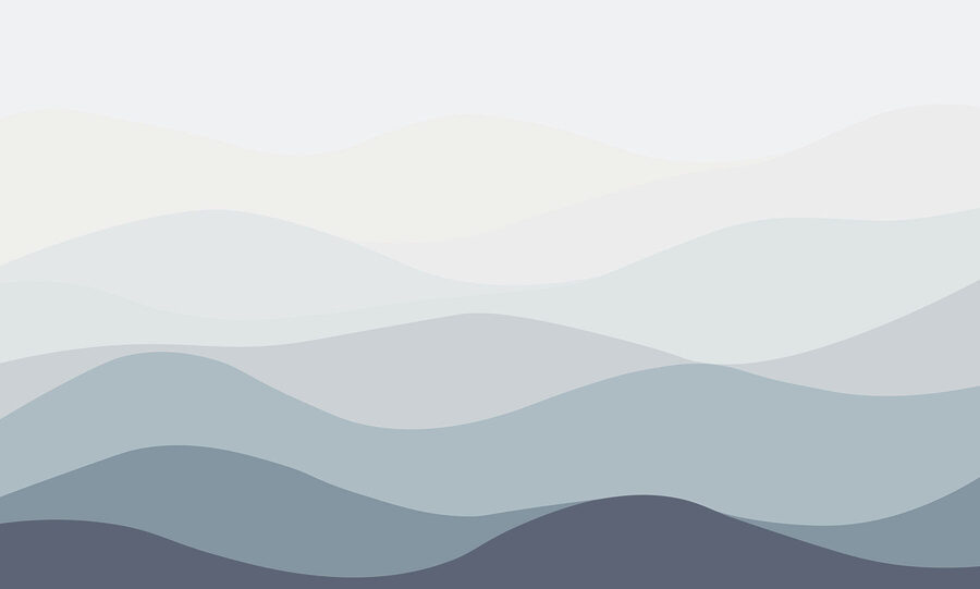 Wall murals Grey and white waves - Image 3