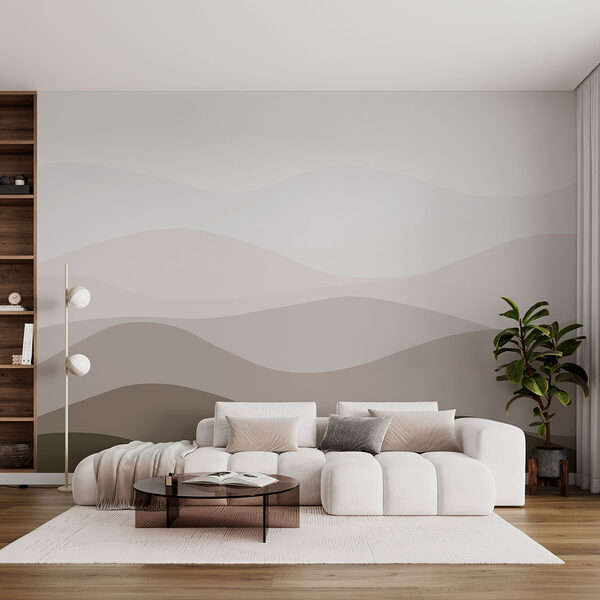 Brown and white wavy lines Brown and white wavy lines