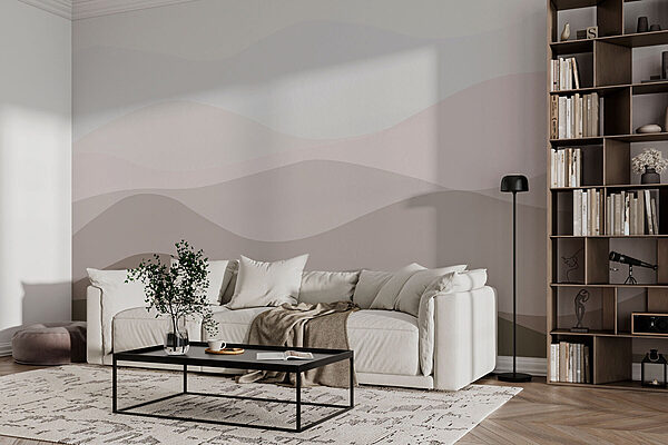 Brown and white wavy lines Brown and white wavy lines