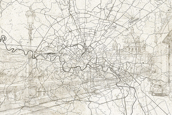 Map of a city Map of a city