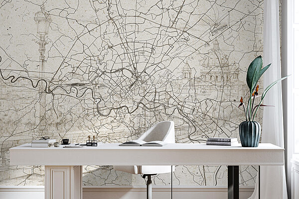 Map of a city Map of a city