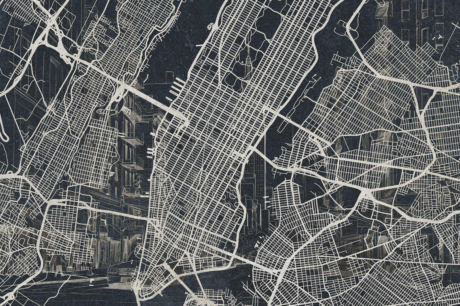 Map of a city Map of a city