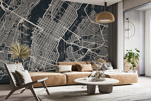 Map of a city Map of a city