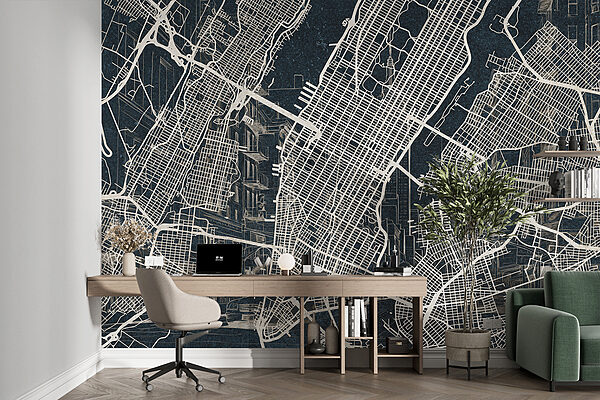 Map of a city Map of a city