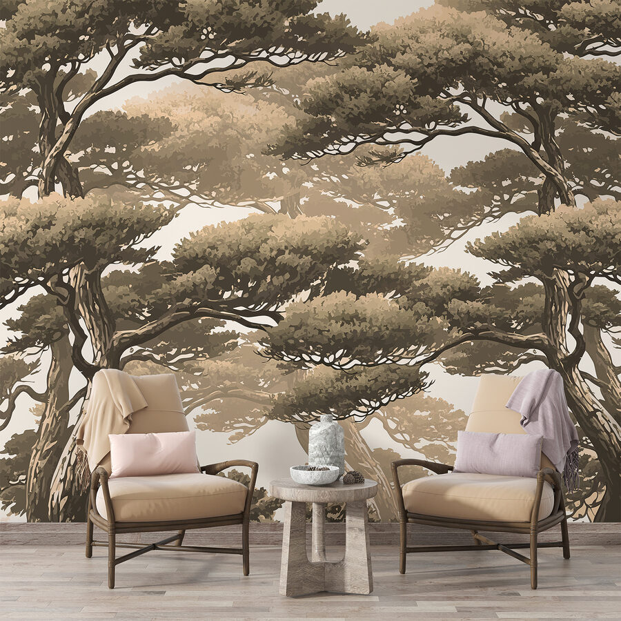 Group of trees with branches Group of trees with branches
