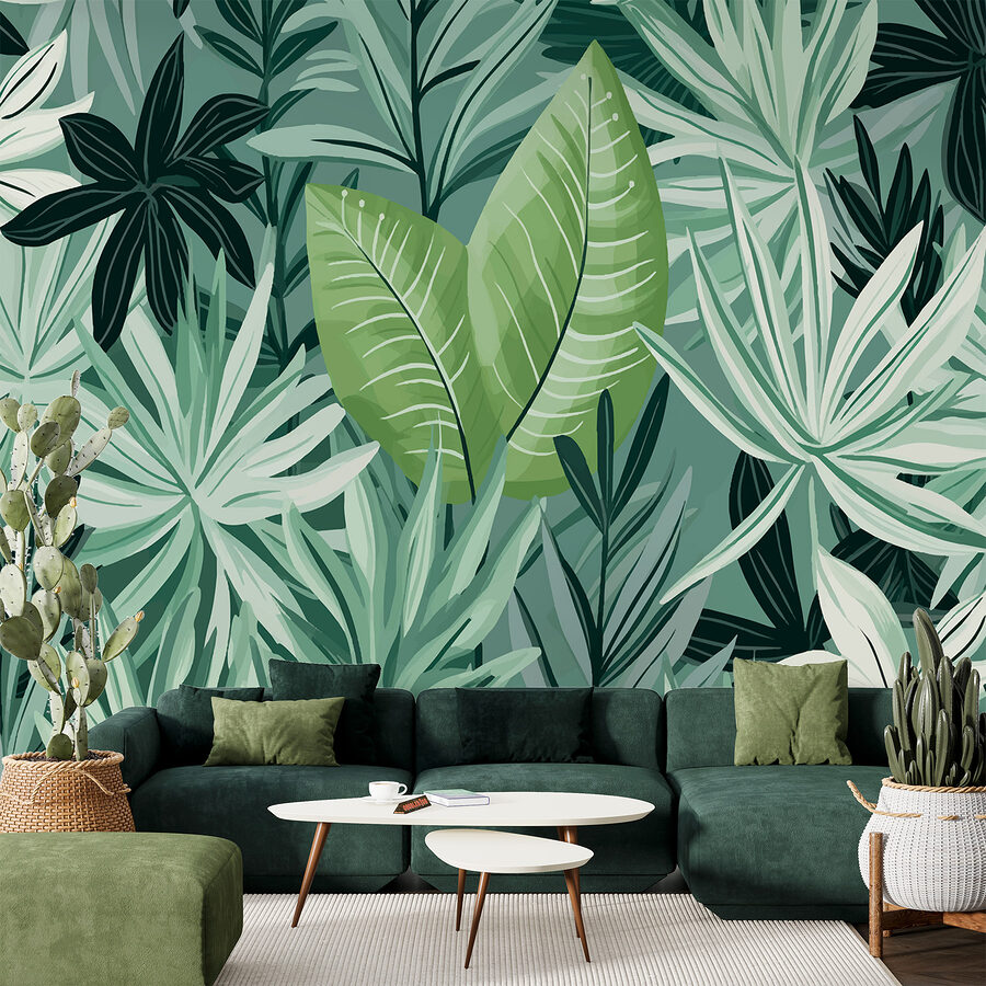 Green leaves and plants