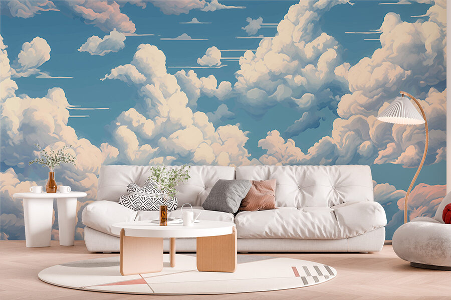 Blue sky with clouds