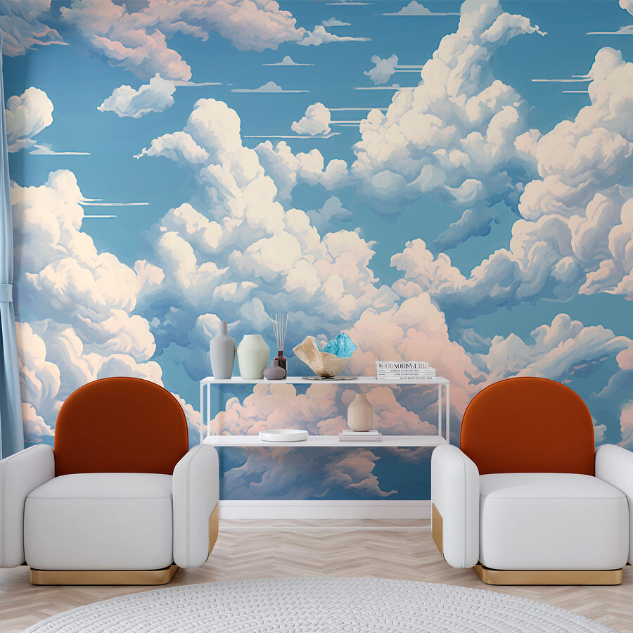 Blue sky with clouds