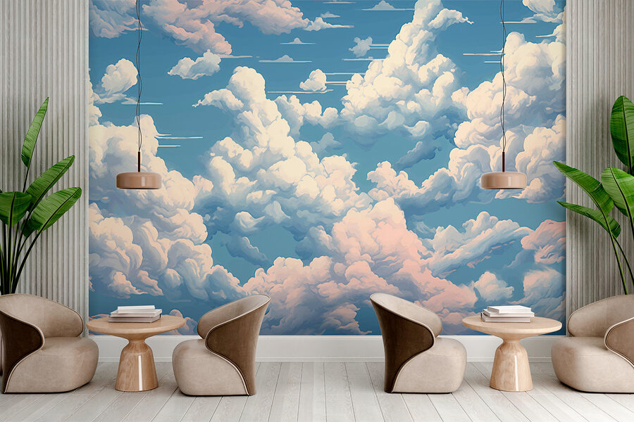 Blue sky with clouds