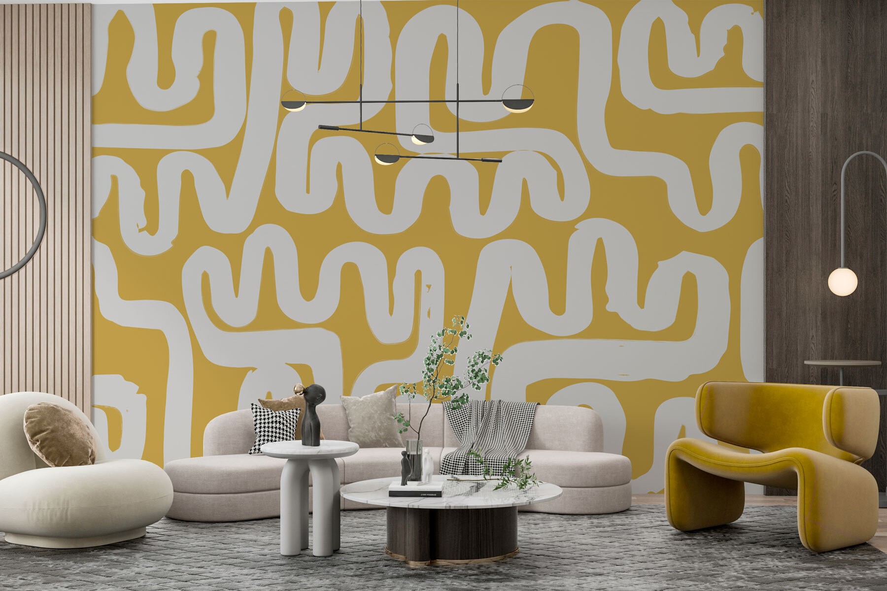 White and yellow maze White and yellow maze