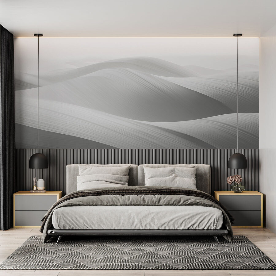 White and grey landscape